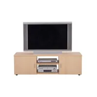 meuble tv 150 cm 65 pouces maxi 2 portes - coloris: hêtre funky152hh