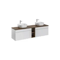 meubles vasques à poser - 180 cm - emblematic white
