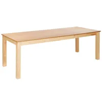 table extensible bois clair 160240 x 90 cm madura 442802