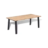 table de salle à manger 170 x 90 cm bois d'acacia massif