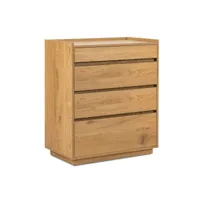 gabin - commode 4 tiroirs en bois couleur chêne gabin -sachacd01