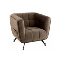 paris prix - fauteuil lounge design conforad 95cm gris foncé