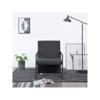 fauteuil  fauteuil de relaxation fauteuil salon gris tissu meuble pro frco38161