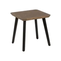 table d'appoint paul noir beige fer 58 x 58 x 60 cm