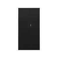 armoire de rangement, armoire à casiers noir 90x40x180 cm acier lpw4652 meuble pro