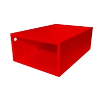 cube de rangement bois 75x50 cm  rouge cube75-red