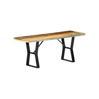 banc 110 cm  banc de jardin banc de table de séjour bois de récupération massif meuble pro frco45586