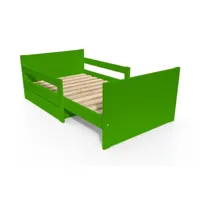 lit évolutif enfant avec tiroir bois 90 x (140,170,200) vert evol90-ve
