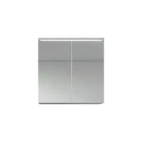 meuble a miroir toledo 60 x 60 cm blanc - miroir armoire miroir salle de bains verre armoire de rangement