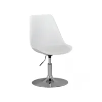 finebuy chaise de salle à manger plastique et metal chaise pivotante design moderne  chaise de cuisine reglable en hauteur design avec dossier  chaise rembourrée confortable 110 kg