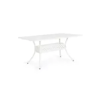 table d'extérieur ivrea rectangulaire blanche 90 x 160 cm