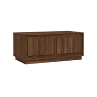 table de salon chêne marron 102x50x44 cm bois d'ingénierie