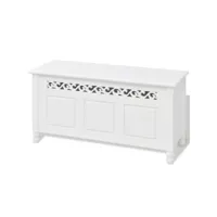 banquette pouf tabouret meuble banc de rangement en style baroque blanc helloshop26 3002032