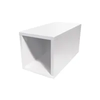 cube de rangement bois 25x50 cm 25x50 blanc cube25-lb