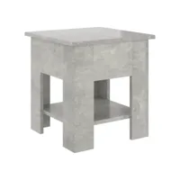 table de salon gris béton 40x40x42 cm bois d'ingénierie