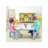 giantex ensemble table et chaises pour enfants pour jouer,manger, dessiner, apprentissage pour enfants 1 à 7 ans