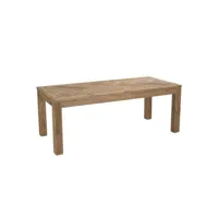 table de repas rectangulaire 200 cm en bois recyclé - chalet 65087222