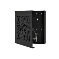boîte à clés coloris noir - dim : l 22 x p 5 x h 24 cm pegane
