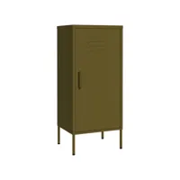 armoire de rangement, boîtes de rangement vert olive 42,5x35x101,5 cm acier pks39349 meuble pro