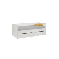 lit banquette 2 tiroirs avec casiers babel 90x200 - fabrication française