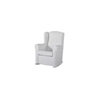 fauteuil à bascule lactancia nanny blanc simili cuir blanc fauteuil à bascule lacta.nanny