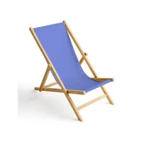 chaise longue pliable en bois fauteuil de plage pliant en hetre classique lit de plage bleu 1 [119]