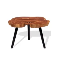 table de salon bois d'acacia massif (55-60)x40 cm