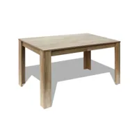 table de salon salle à manger design 140 cm chêne helloshop26 0902144