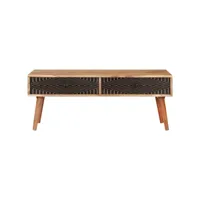 table de salon 100x50x39 cm bois d'acacia solide