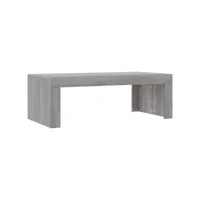 table de salon sonoma gris 102x50x36 cm bois d'ingénierie