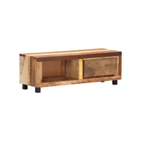 meuble tv, banc tv, meuble de rangement 100 x 30 x 33 cm bois de récupération massif meuble pro lww63703