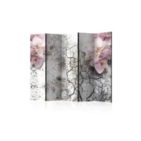 paravent 5 volets - bright red orchids ii [room dividers] a1-paraventtc1205