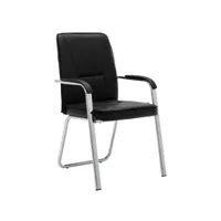 chaise de bureau  fauteuil de bureau ergonomique noir similicuir meuble pro frco88363