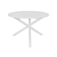 table à manger, table à dîner, table de cuisine blanc 120 x 75 cm mdf togp80931