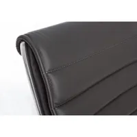 boboxs chaise de bureau marco simili cuir gris foncé