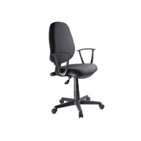 fauteuil de bureau noir réglable et inclinable avec roulettes - desk 68484092