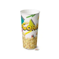 pot pop-corn en carton 700 ml - sdg - lot de 1000 -  - carton biodégradable0.7