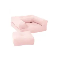 fauteuil futon standard convertible mini cube couleur rose 20100996464