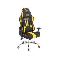 chaise de bureau limit xm en tissu , noir / jaune