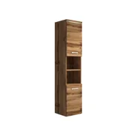 armoire de rangement paso hauteur 160 cm chene - meuble de rangement haut placard armoire colonne