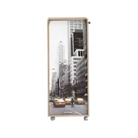 caisson de bureau chêne 3 tiroirs 3 niches mobile serrure 47,2 x 107,6 x 47 cm - coloris: new york 504 orga110cnb504