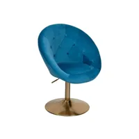 finebuy chaise chaise pivotante design en velours  fauteuil club chaise rembourrée avec dossier  fauteuil pivotant fauteuil de cocktail lounge  fauteuil avec revêtement en tissu