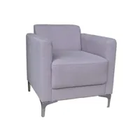 fauteuil de bureau carré - prague en tissu lilas