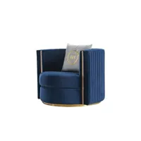 fauteuil en tissu marina - bleu