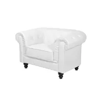 fauteuil chesterfield blanc