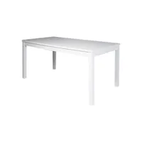 table de salle à manger extensible, table moderne avec rallonges, console extensible, 160 243x90h76 cm, couleur frêne blanc 8055271422596