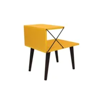 table de chevet wyda h55cm bois jaune