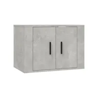 armoire hifi - meuble tv mural gris béton 57x34,5x40 cm moderne 52440 best00007006874-vd-confoma-tv-m05-5055