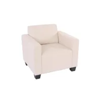 fauteuil modulaire lyon, fauteuil lounge, similicuir ~ crème