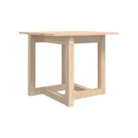 table de salon 50x50x45 cm bois massif de pin